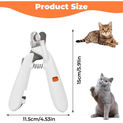 Coupe griffe chien chat LED anti éclaboussures Coupe griffe chien chat LED anti éclaboussures