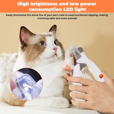 Coupe griffe chien chat LED anti éclaboussures Coupe griffe chien chat LED anti éclaboussures
