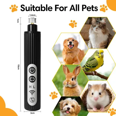 Lime ongles chien LED 2 vitesses anti poussière