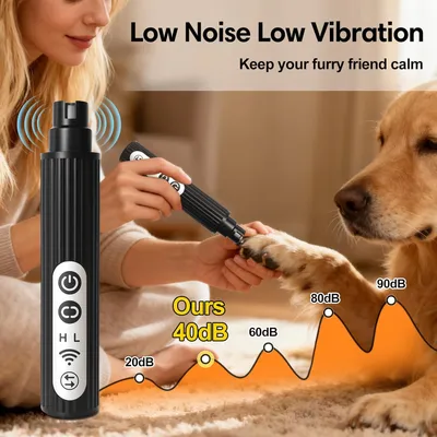 Lime ongles chien LED 2 vitesses anti poussière