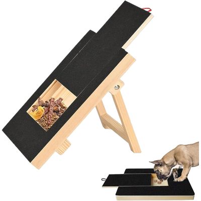 Scratch pad chien planche gratter bois boîte friandises