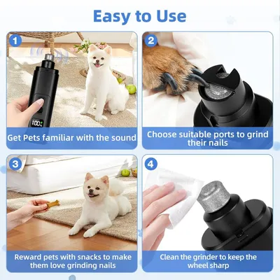 Lime ongle 5 vitesses chien électrique rechargeable
