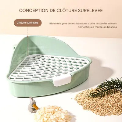 HausPets Toilette anti - éclaboussures pour petits animaux HausPets Toilette anti - éclaboussures pour petits animaux