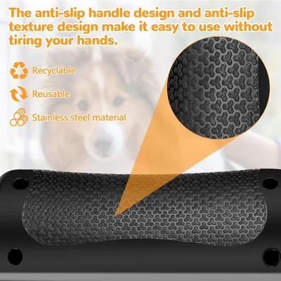 HausPets Brosse Toilettage ABS pour Chien et Chat, Légère Portable