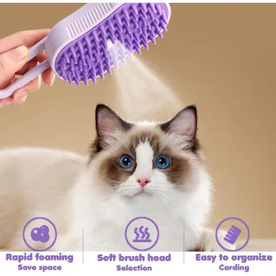 HausPets Brosse Toilettage Vapeur 3 en 1 pour Chat et Chien HausPets Brosse Toilettage Vapeur 3 en 1 pour Chat et Chien