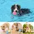 3 quietschende Gummibälle – schwimmend – Blau/Rosa/Gelb 3 quietschende Gummibälle – schwimmend – Blau/Rosa/Gelb