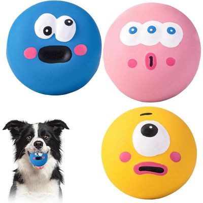 3 balles latex couineuses – Souples, rebond. – Petit chien