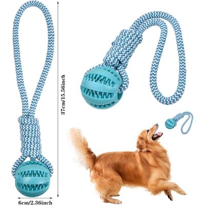 Balle caoutchouc avec corde – Indestructible – Nettoyage dents