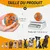 2 balles indestructibles chien – 7 cm – Orange 2 balles indestructibles chien – 7 cm – Orange