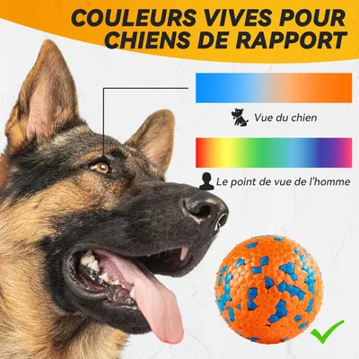 2 balles indestructibles chien – 7 cm – Orange 2 balles indestructibles chien – 7 cm – Orange