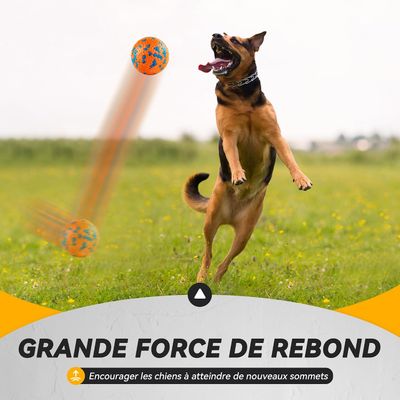HausPets 2 pelotas indestructibles para perros – 7 cm – Naranja