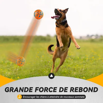 2 balles indestructibles chien – 7 cm – Orange 2 balles indestructibles chien – 7 cm – Orange
