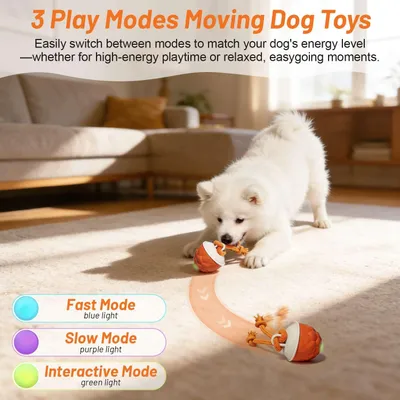 Balle interactive avec corde – 3 modes – Se déplace seule