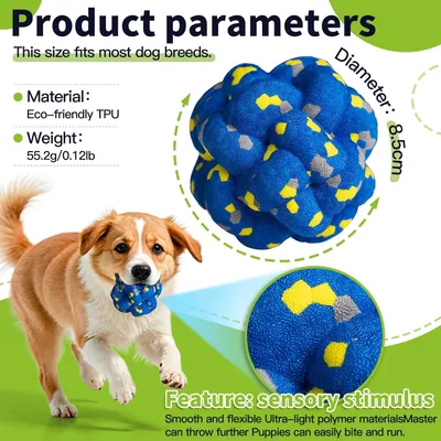Moonorange Lot de 4 balles jouets pour chiens agressifs Moonorange Lot de 4 balles jouets pour chiens agressifs