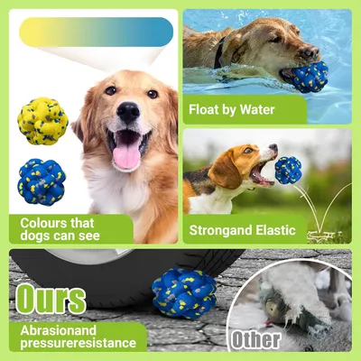 Moonorange Lot de 4 balles jouets pour chiens agressifs Moonorange Lot de 4 balles jouets pour chiens agressifs
