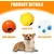4 balles avec corde – Caoutchouc naturel 5 cm – Tir à la corde