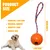 4 balles avec corde – Caoutchouc naturel 5 cm – Tir à la corde