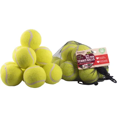 12 balles de tennis standard pour chien 12 balles de tennis standard pour chien