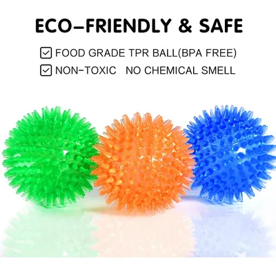 3er-Set Quietschbälle für kleine Hunde – TPR-Gummi
