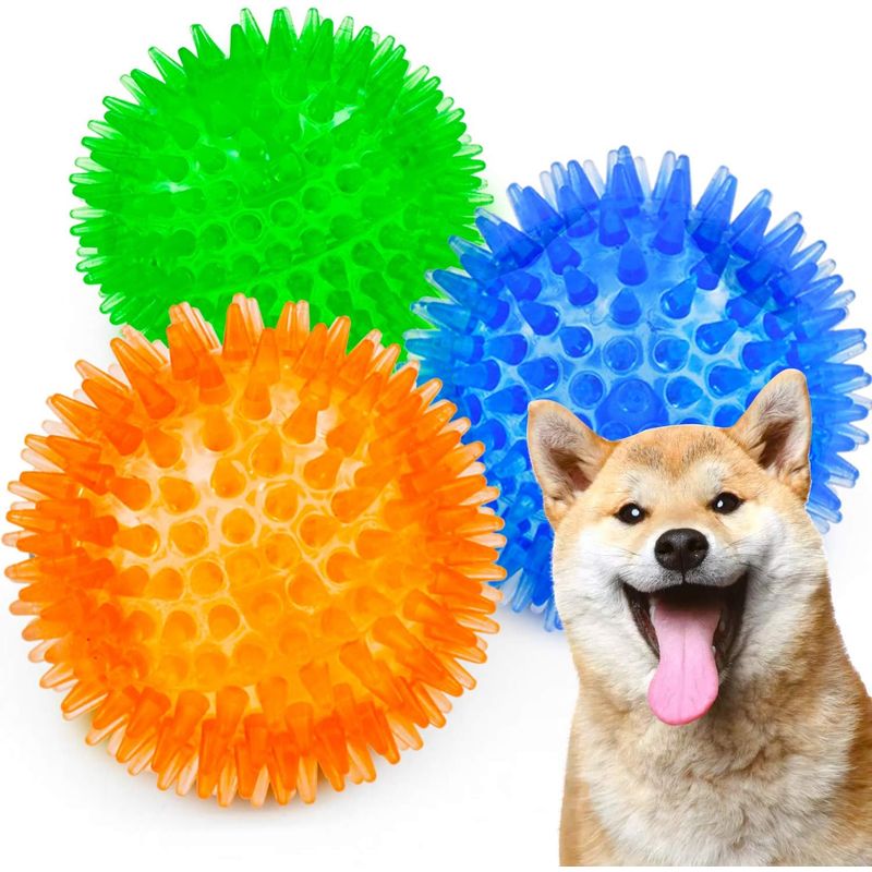 3er-Set Quietschbälle für kleine Hunde – TPR-Gummi