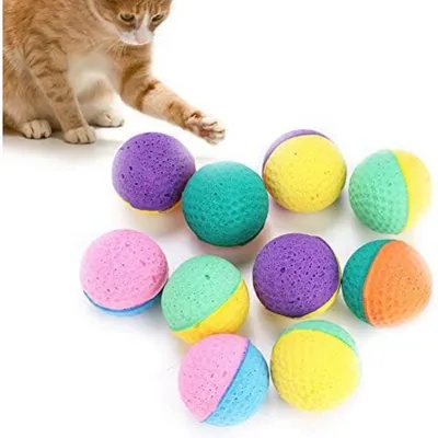 10 balles mousse latex – Jouet doux pour chat et chien 10 balles mousse latex – Jouet doux pour chat et chien