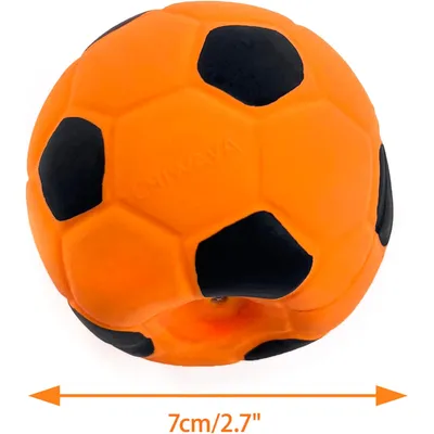3 balles couineuses 7 cm – Football – Couleur aléatoire 3 balles couineuses 7 cm – Football – Couleur aléatoire