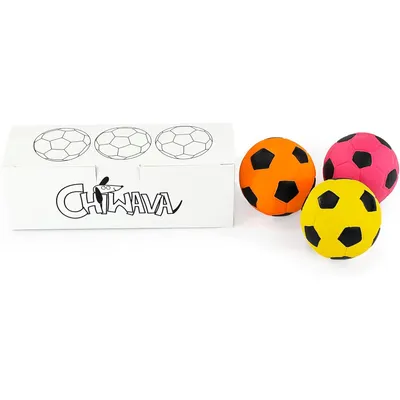 3 balles couineuses 7 cm – Football – Couleur aléatoire 3 balles couineuses 7 cm – Football – Couleur aléatoire