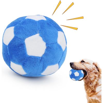 HausPets Peluche chirriante – Balón de fútbol – Para la dentición