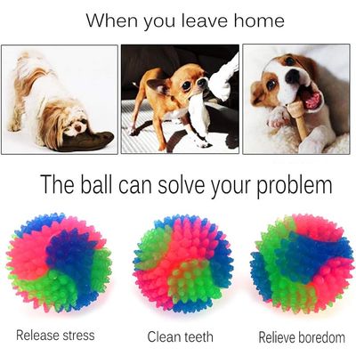 4 pièces balle LED qui saute pour chien et chat, amusant