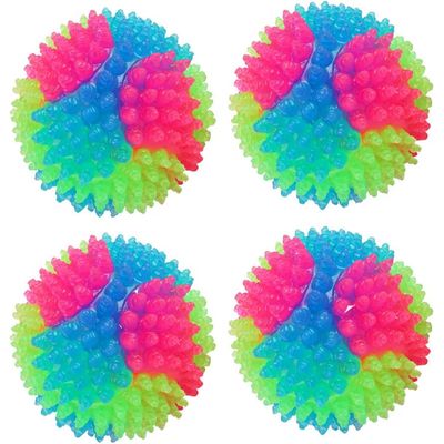 4 pièces balle LED qui saute pour chien et chat, amusant