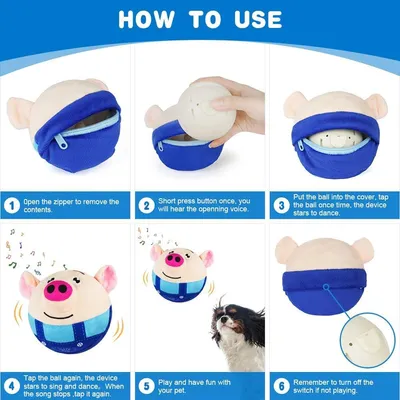 Jouet peluche tête de cochon – Rechargeable et lavable Jouet peluche tête de cochon – Rechargeable et lavable