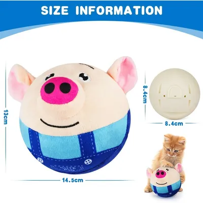 Jouet peluche tête de cochon – Rechargeable et lavable Jouet peluche tête de cochon – Rechargeable et lavable