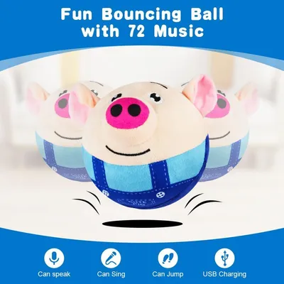 Jouet peluche tête de cochon – Rechargeable et lavable Jouet peluche tête de cochon – Rechargeable et lavable