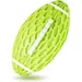 Gummi-Rugbyball mit Pfeife – Quietscher – Grün
