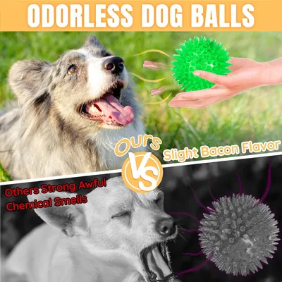 6 balles qui crient pour chien – 9 cm avec pics
