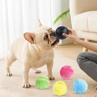 Rolling Dog Ball, jouet à mâcher, massage gencives, anti-ennui