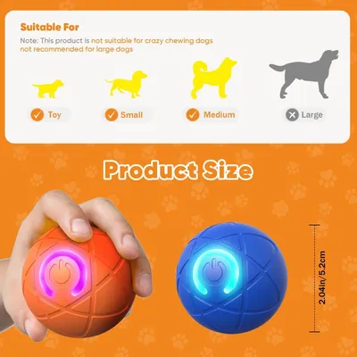 HausPets Interaktiver Hüpfball Hundespielzeug