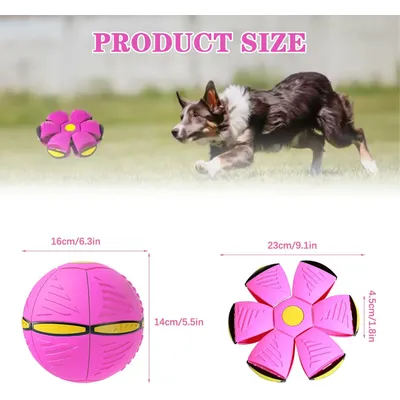 Balle soucoupe volante déformable – Magic frisbee – Rose Balle soucoupe volante déformable – Magic frisbee – Rose