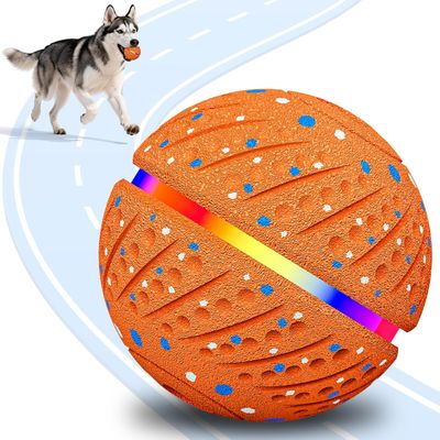 LED-Ball, 3 Modi, wasserdicht, aufladbar – für kleine/mittelgroße Hunde