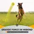2 balles chien indestructible, 7 cm, jaune, jouet interactif