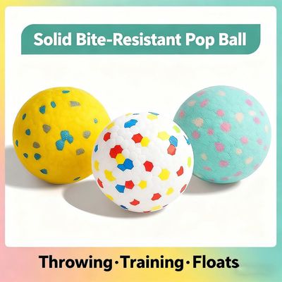 HausPets Pelota relajante perros 6 cm (2,4 pulgadas), masticable, elástica