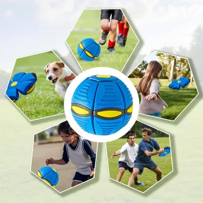 Balle soucoupe volante déformable – Magic frisbee – Bleu