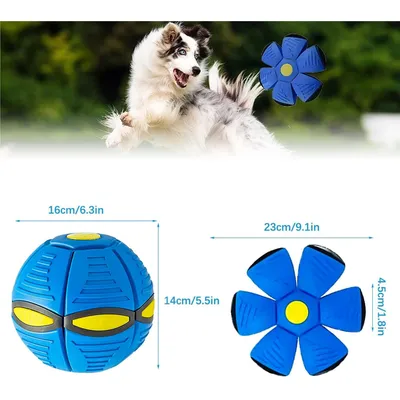 Balle soucoupe volante déformable – Magic frisbee – Bleu