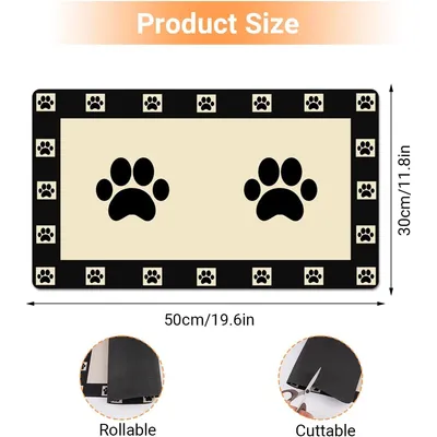Hausofpets Nappe pour bol de nourriture pour animaux de compagnie Hausofpets Nappe pour bol de nourriture pour animaux de compagnie