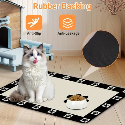 Hausofpets Nappe pour bol de nourriture pour animaux de compagnie Hausofpets Nappe pour bol de nourriture pour animaux de compagnie