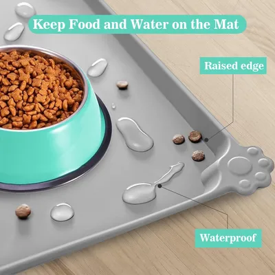 Hausofpets Nappes d'alimentation en silicone pour chien et chat