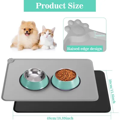 Hausofpets Nappes d'alimentation en silicone pour chien et chat