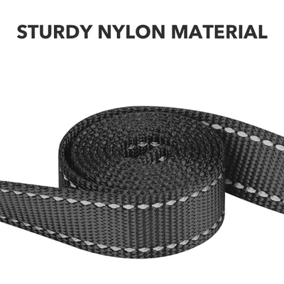 HausPets Laisse Chien Nylon Réfléchissante avec Poignée Confortable HausPets Laisse Chien Nylon Réfléchissante avec Poignée Confortable