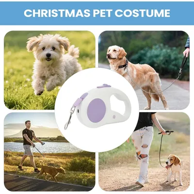 HausPets Laisse Chien Rétractable 5M LED Nuit Promenade Randonnée Plage HausPets Laisse Chien Rétractable 5M LED Nuit Promenade Randonnée Plage