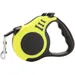 HausPets Hunde-Rollleine 5M Nylon Gelb Flexibel Sicher Leicht